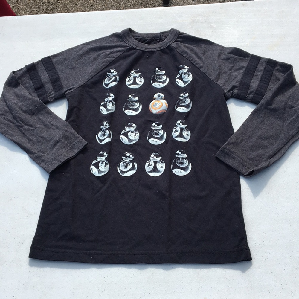 Boys long sleeve star wars BB8 shirt